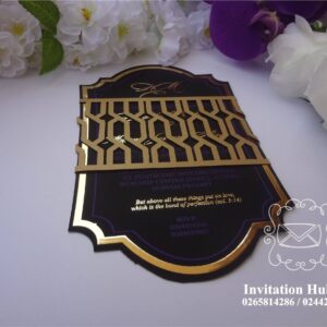 Custom Shape Flat Invitation Card