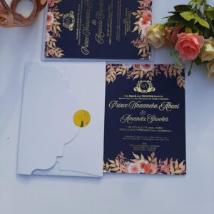 Flat Floral Invitation Card