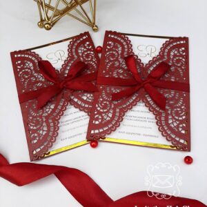 Lace Laser Cut Invitation