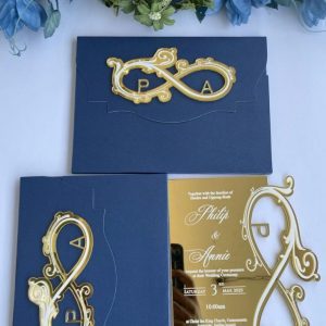 Enveloped Infinity Acrylic Invitation